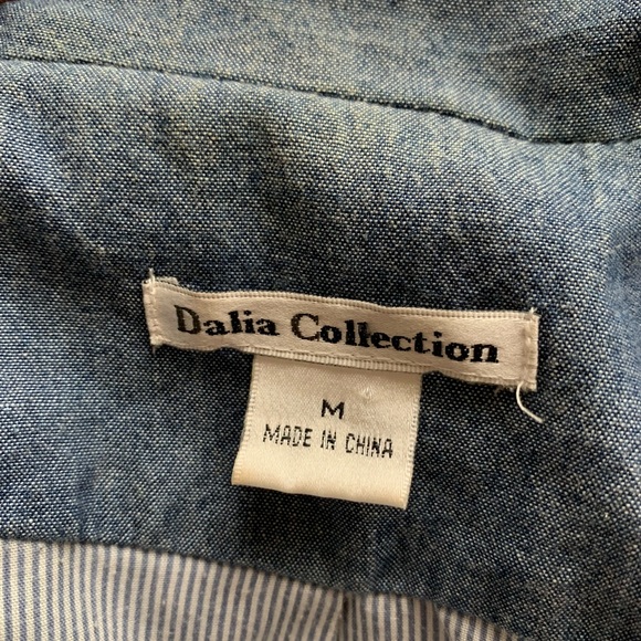 Chambray Denim Blazer Jacket - Picture 11 of 11